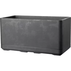 Self-watering planter Deroma Anthracite 79 cm Plastic Rectangular
