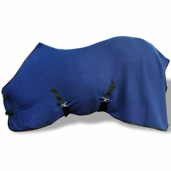 vidaXL Vuneni Pokrivač za Konje s Pojasom 105 cm plavi