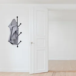 Wallity Zidna vešalica Rod 2, 25x94cm, Crna