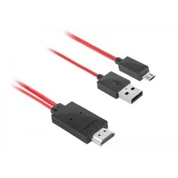 Sinnect ADAPTER MHL HDMI/M na USB micro M 1,5m (12.305)