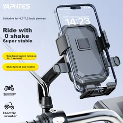 Yaphtes Držač telefona za motocikl, Crni