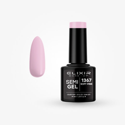 Elixir Gel lak Semi 1367, Soft Pink, 8ml