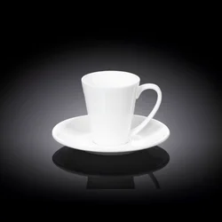 Set 2 Skodelic in Podstavkov, Porcelan, 110ml