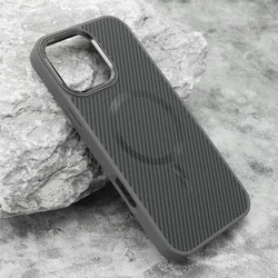 Futrola CARBON MagSafe za iPhone 16 Pro Max (6.9) siva
