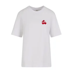 Mister Tee Majica Heart Cherries temno rdeča/bela