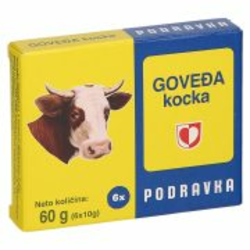 GOVEJA JUŠNA KOCKA RETRO, PODRAVKA, 60G