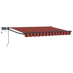 Ručna zlačivna tenda s LED diodama 2,5 x 2 m
