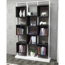 Hanah Home Polica 120x188x29,5cm Belo-Crna