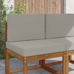 Jastuk za vanjsku sofU 2 pcs Sivi Poliester