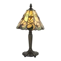 Endon 64196 - Stona lampa Tiffany JAMELIA 1xE14/40W/230V prečnik 20 cm
