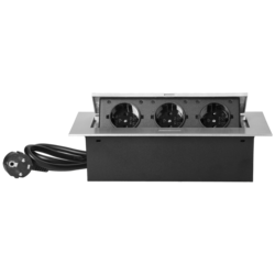 Orno Produžni kabel sa 3 x Schuko utičnice, ugradbena - OR-AE-1372(GS)/G