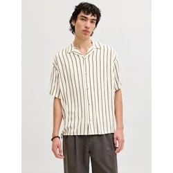 JACK & JONES Srajca JJEJEFF oliva/bela