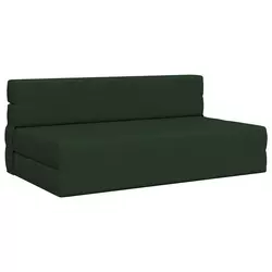 Sofa na razvlačenje Tamnozelena 152 x 86,5 x 60 cm Tkanina