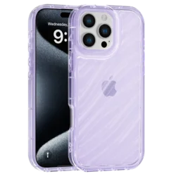 Aurora Wave maska za iPhone 16 Pro Max - ljubičasta