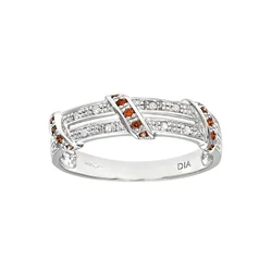 DIAMANT LETERNEL Prstan Eternity-Ring aus 375 Weißgold mit Diamant gedreht srebrna