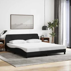 Okvir za krevet Dover crni 160x200 cm od tkanine