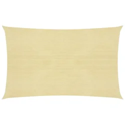 Jedro za zaštitu od sunca 160 g/m2 bež 3 x 6 m HDPE