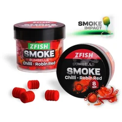 ZFISH Smoke POP-UP Dumbells 8mm Chilli-Robin Red