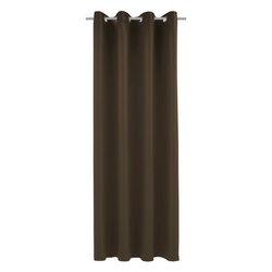 ZAVESA SA KARIKAMA tamnobraon