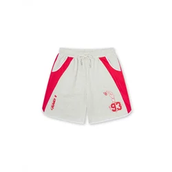 AND1 Hlače pegasto siva/rdeča