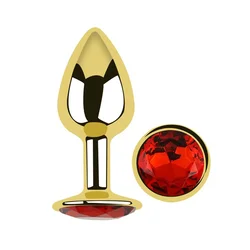 Diamond Butt Plug Small Gold