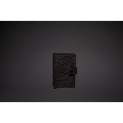 W BRAND Novčanik W Tech Exotic Ostrich Dark crni