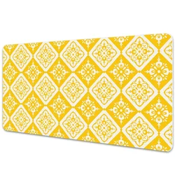 Decormat Namizna podloga Yellow white pattern 90x45 cm