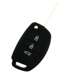 CAR 888 ACCESSORIES Silikonska navlaka za ključeve Hyundai crna