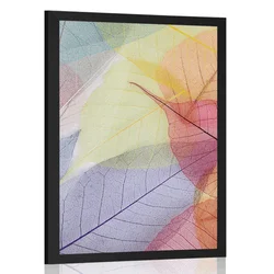 Plakat žile na barvnih listih - 20x30 silver
