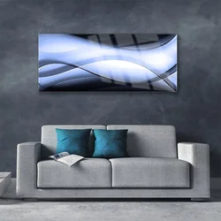 tulup.si Slika na akrilnem steklu Abstrakcija graphics 125x50 cm 4 obešalnika
