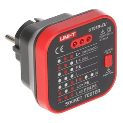 UNI-T UT07B-EU TESTER VTIČNIC S FUNKCIJO PREVERJANJA RCD