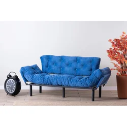 Atelier del Sofa Trosed na razvlačenje Nitta 185x85x70cm Plavi