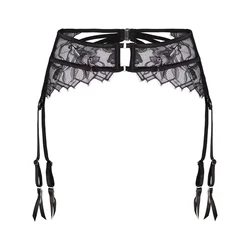 Hunkemöller Pasek za nogavice Bea črna