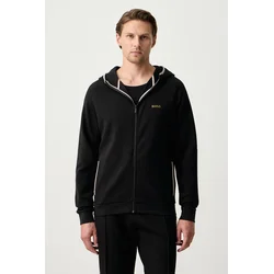 BOSS loungewear pulover moški z bombažem Sense Hooded Jacket