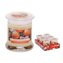 eoshop Sveča v kozarcu BOŽIČ ORANŽNA dišeča 260g
