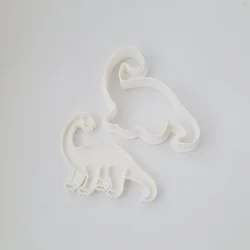 KREATIVNI SLATKIŠI Modla za kolače i ukrase dinosaurus Brontosaurus, 4cm, Bela