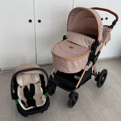 Bambino Mondo kolica za bebe 3u1, bež