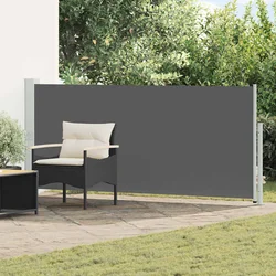 Retraktabilna bočna tende Antracit 500 x 160 cm Poliester