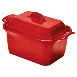 Terrine dish, 19x12 cm/0.63L, Burgundy - Emile Henry