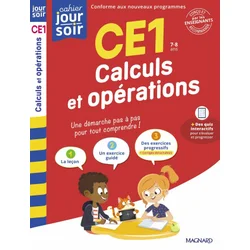 Calculs et opérations CE1 - Cahier Jour Soir