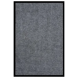 Vidaxl Predpražnik črtast siv 80x120 cm