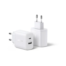 UGREEN X227 20W GaN Zidni Punjač 1x USB-A + 1x USB-C – Beli