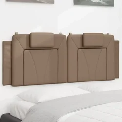 Jastuk za uzglavlje Viana boja cappuccina 120 cm od umjetne kože