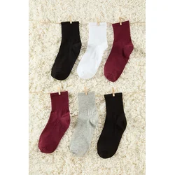 Trendyol Multi-Colored 6-Pack Cotton Twill Knit Socks