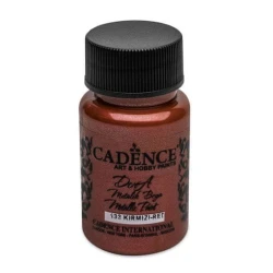 Cadence Akrilne barve Dora Metallic 50 ml, rdeča