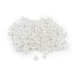 Steklene voščene kroglice O4 mm - bele (20 g)