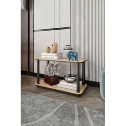 Hanah Home Sto za dnevnu sobu Bookcase 2-, Hrast