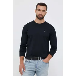 Bombažna majica z dolgimi rokavi Gant