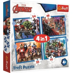 Trefl Set slagalica Avengers, 4 komada, 207 delova