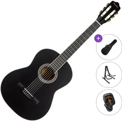 Pasadena PC-10 Standard SET 4/4 Black Klasična kitara
